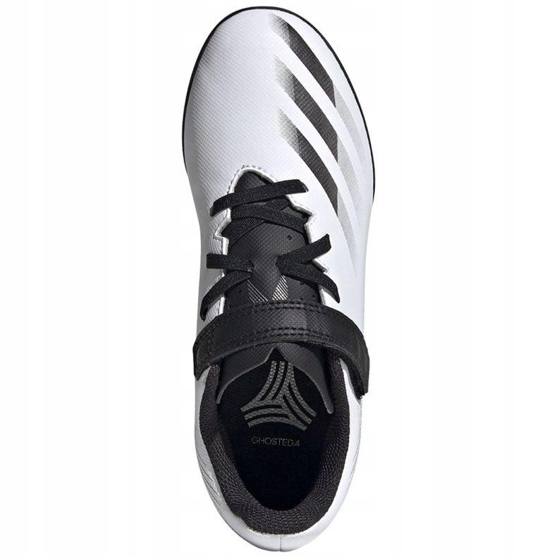 Scarpe da calcio Adidas X GHOSTED.4 H&amp;L Tf Jr FW9573 multicolore bianco 1
