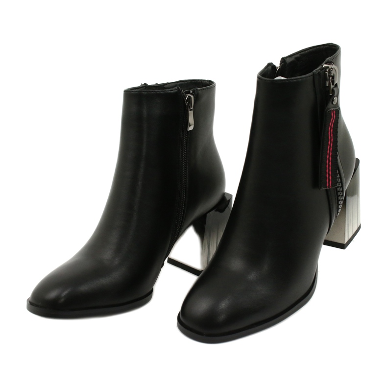 Stivaletti eleganti con tacco neri da donna Filippo DBT1548/20 BK nero 2