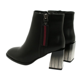 Stivaletti eleganti con tacco neri da donna Filippo DBT1548/20 BK nero 3
