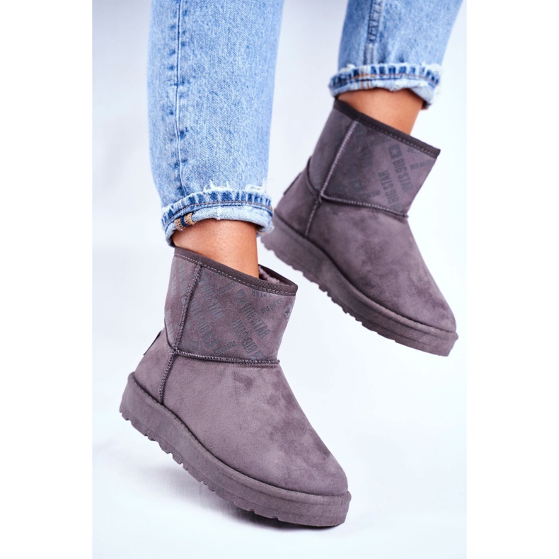 Stivali da neve caldi grigi da donna Big Star GG274558 grigio 1