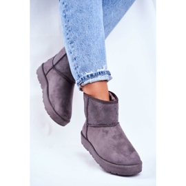 Stivali da neve caldi grigi da donna Big Star GG274558 grigio 2
