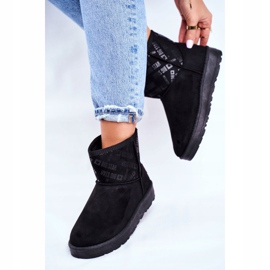 Stivali da neve caldi neri da donna Big Star GG274556 nero 2