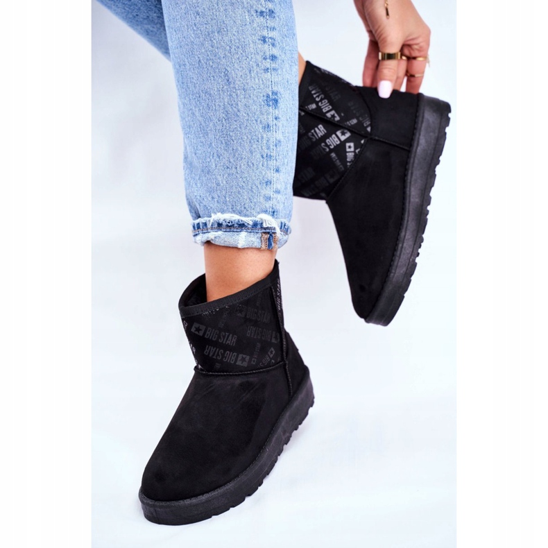 Stivali da neve caldi neri da donna Big Star GG274556 nero 2