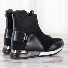Goodin Stivali sportivi con cerniera nero 1