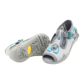 Scarpe per bambini Befado 213P121 blu argento 4