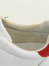 Sneakers da donna bianche KK-206 WHITE / RED Ii Genre bianco 1