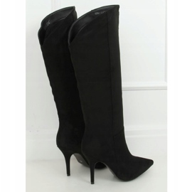Stivali neri su uno stiletto nero RB56P nero 1
