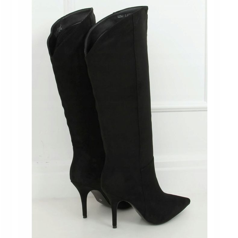 Stivali neri su uno stiletto nero RB56P nero 1