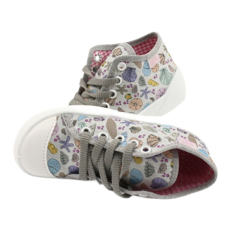 Scarpe per bambini Befado 218P061 argento grigio multicolore 5