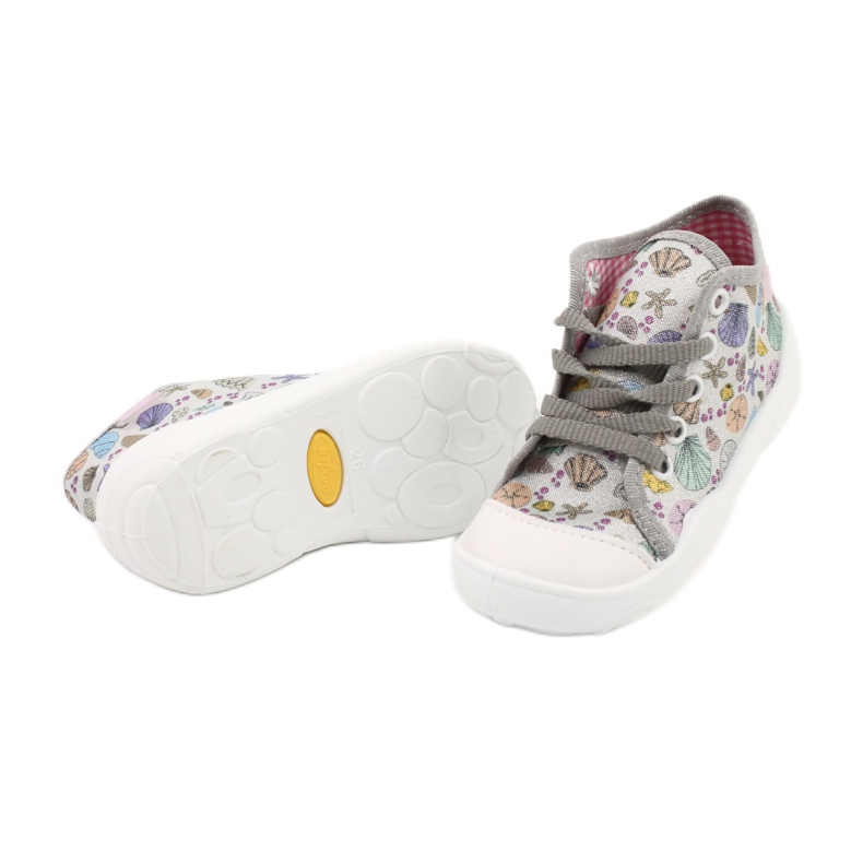Scarpe per bambini Befado 218P061 argento grigio multicolore 4