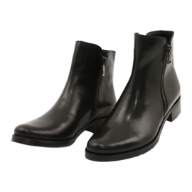 Arka Stivali neri in pelle da donna per una cerniera 2881 nero 2