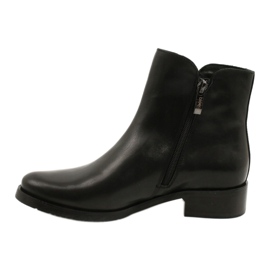 Arka Stivali neri in pelle da donna per una cerniera 2881 nero 1