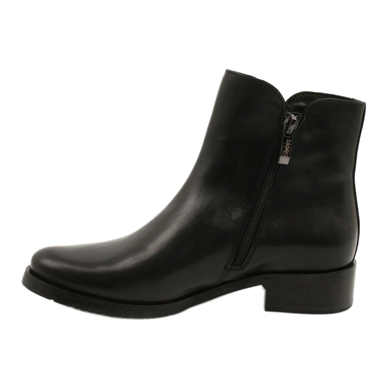 Arka Stivali neri in pelle da donna per una cerniera 2881 nero 1