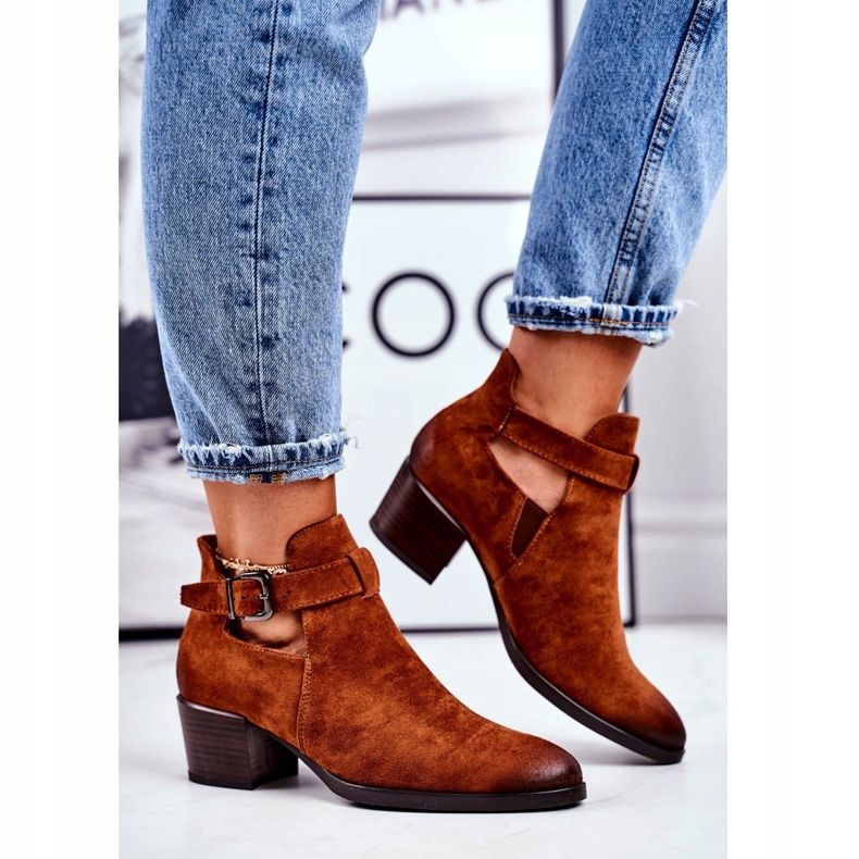 Vinceza Stivali Da Donna Con Tacco Alto Con Intagli Camel Sicily marrone 2
