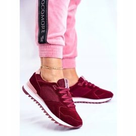 Scarpe Sportive da donna Sneakers Big Star Borgogna GG274522 rosso 1