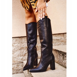 Stivali Con Tacco Donna Lico Black Forever nero 1