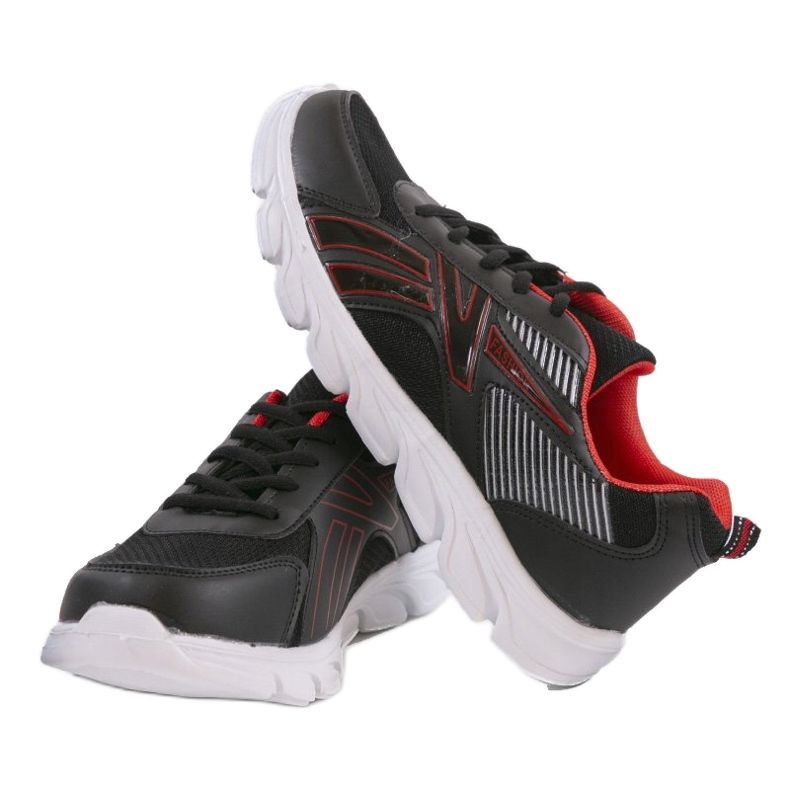 Scarpe sportive da uomo nere 895 nero 1