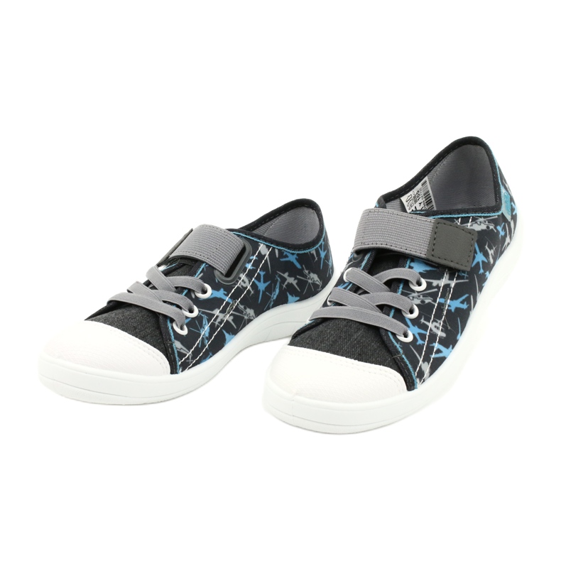 Scarpe per bambini Befado 251Y155 blu grigio 3