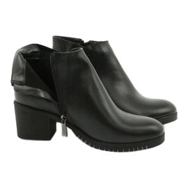 Gregors Stivali di pelle corta femminile 881 Nero 5