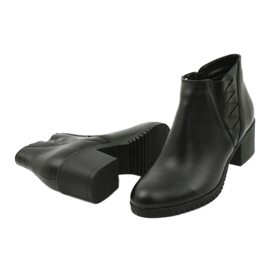 Gregors Stivali di pelle corta femminile 881 Nero 3