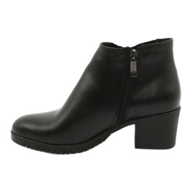 Gregors Stivali di pelle corta femminile 881 Nero 1