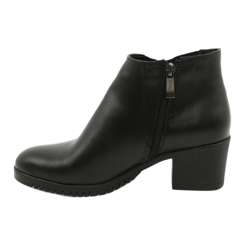 Gregors Stivali di pelle corta femminile 881 Nero 1