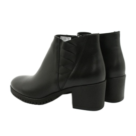 Gregors Stivali di pelle corta femminile 881 Nero 4