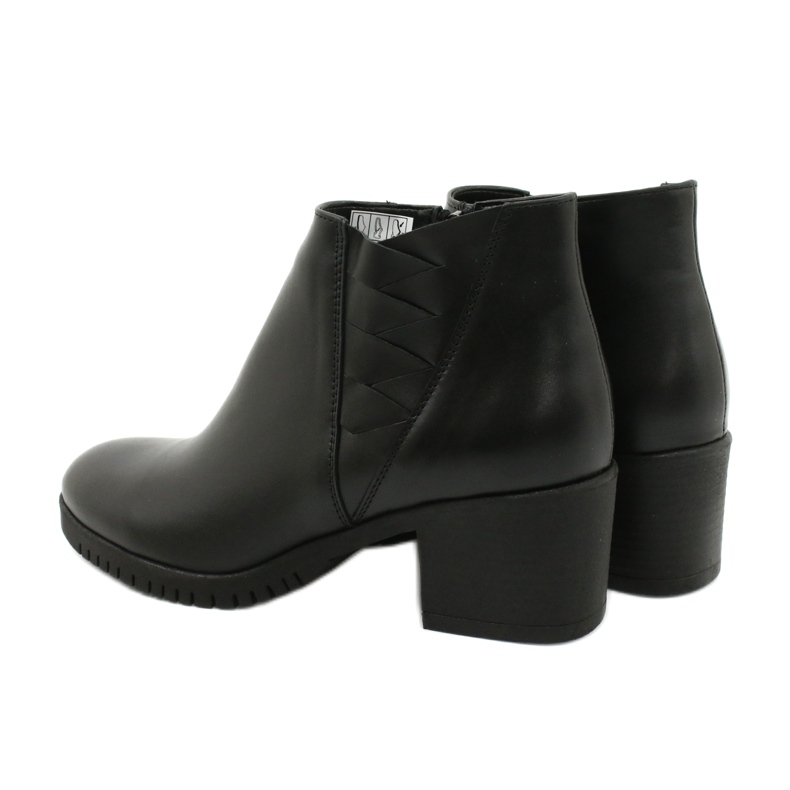 Gregors Stivali di pelle corta femminile 881 Nero 4