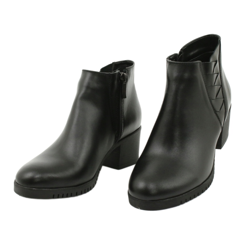 Gregors Stivali di pelle corta femminile 881 Nero 2