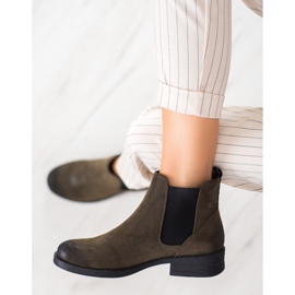 Sergio Leone Stivaletti Chelsea alla moda verde 2