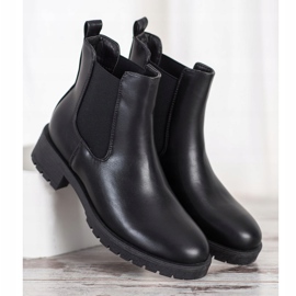 Bella Paris Stivaletti Chelsea in ecopelle nero 2