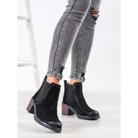 Sergio Leone Stivaletti Chelsea alla moda nero 1