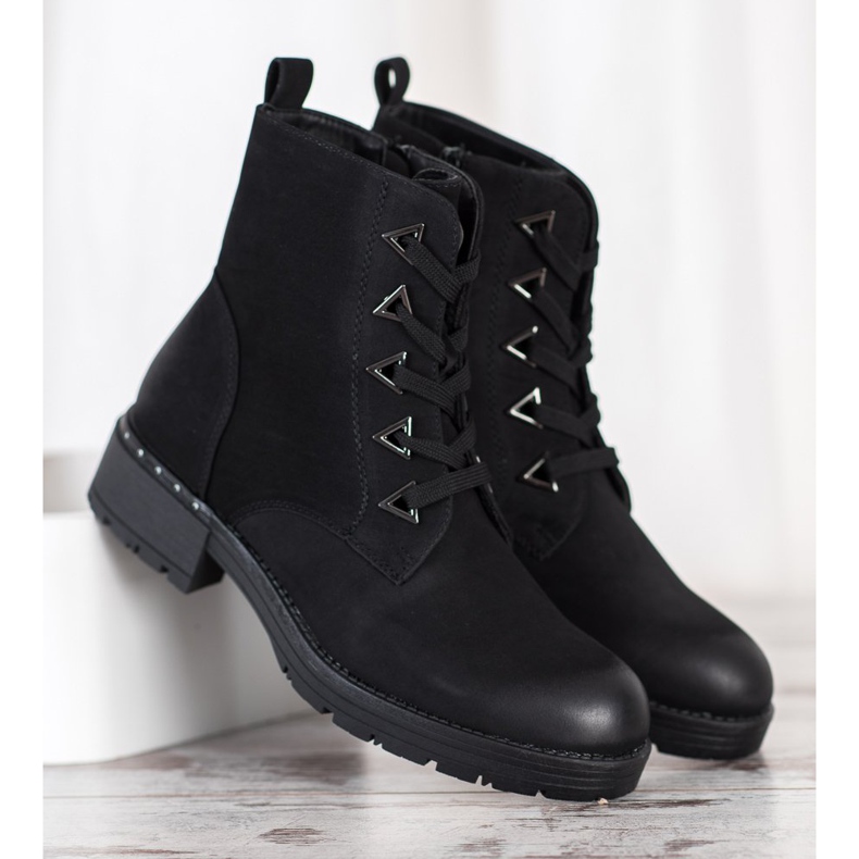 Sergio Leone Stivali stringati neri nero 1