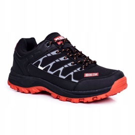 Scarpe da trekking da uomo Big Star Black GG174560 nero arancia 1