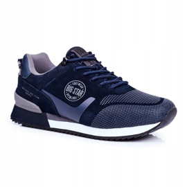 Scarpe sportive da uomo Sneakers Big Star Navy Blue GG174547 blu navy grigio 1