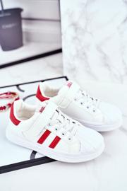 Big Star sportivo per bambini con velcro bianco GG374020 rosso 1