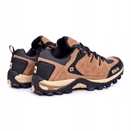 Scarpe da trekking da uomo Big Star Outdoor Camel GG174280 marrone nero 2