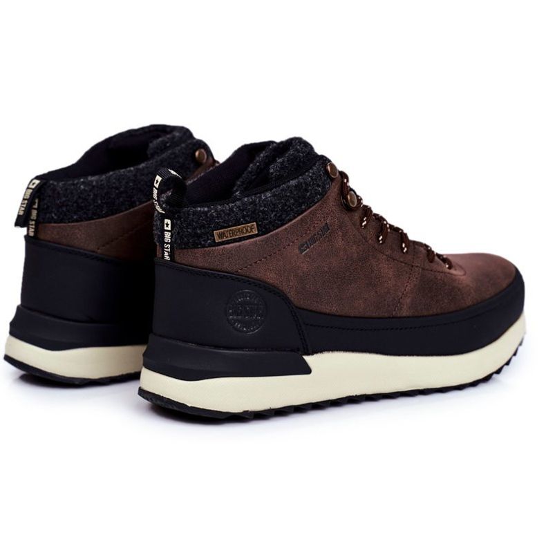 Scarpe da trekking da uomo Big Star Outdoor Marrone GG174562 nero 1