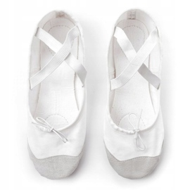 Ballerine Meteor in cotone e pelle 54020 bianco grigio 1