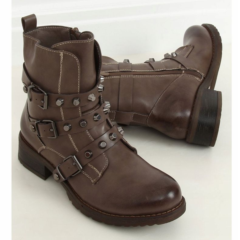 Stivali militari beige scuro Z195 Khaki cachi 1