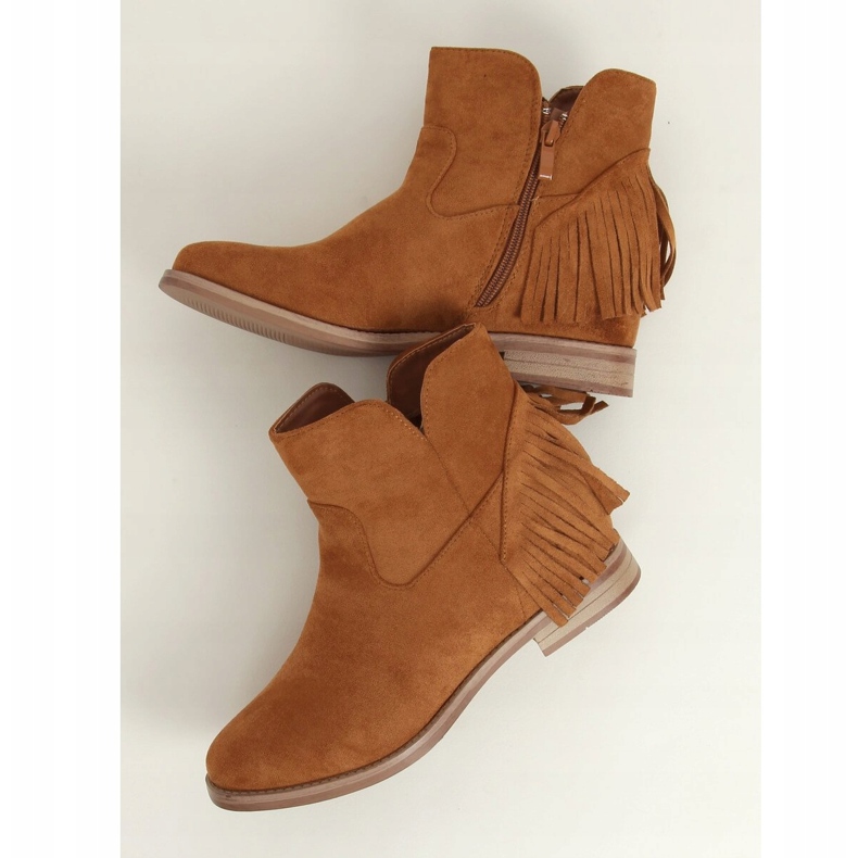 Stivali nello stile del cammello boho 1515 Camel marrone 1