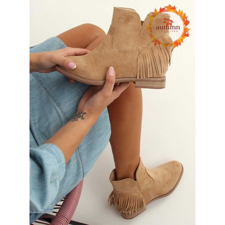 Stivali stile boho in beige 1515 Beige 1