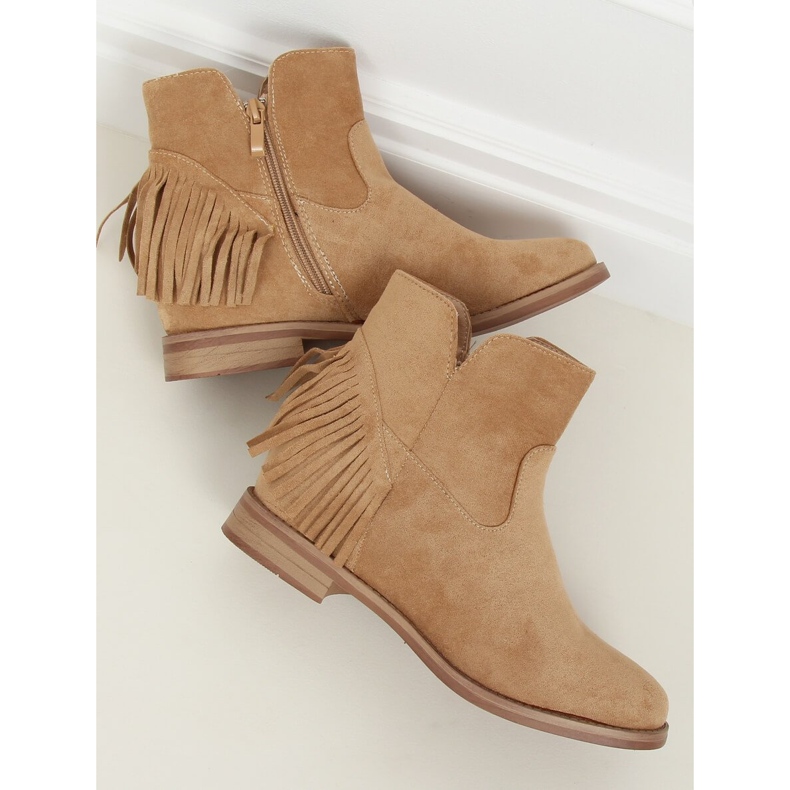 Stivali stile boho in beige 1515 Beige 2