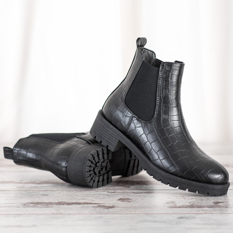 Bella Paris Stivaletti Chelsea slip-on nero 1