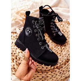Vinceza Stivali da bambino Workers Black Mini Aspen nero 2