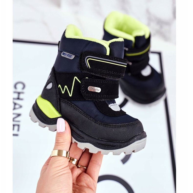 WEESTEP Stivali Da Neve Per Bambini Riscaldati Con Lana Blu Navy Booom 2