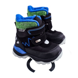 WEESTEP Stivali da neve caldi in lana per bambini Black Booom nero 1