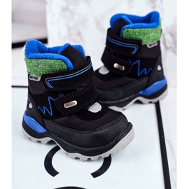 WEESTEP Stivali da neve caldi in lana per bambini Black Booom nero 2