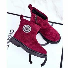 Apawwa Stivaletti Bambini Bordeaux Alvin rosso 1