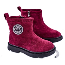Apawwa Stivaletti Bambini Bordeaux Alvin rosso 2